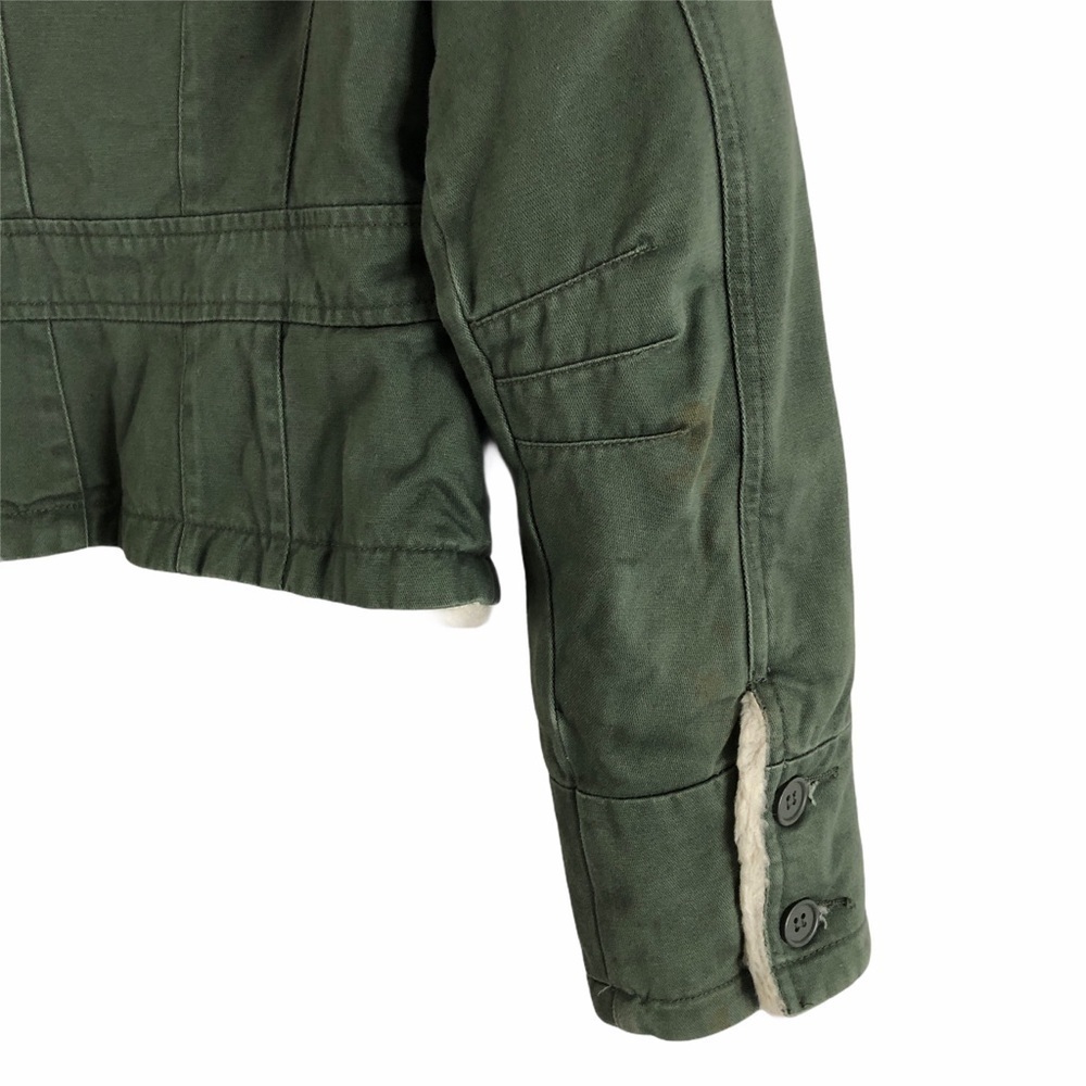 Mossimo Faux Shearling Coat Small Green - Picture 7 of 13